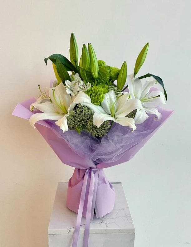 Bouquet Casa Blanca - Lisianthus