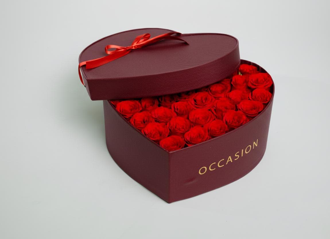 Corazón vino 40 Rouge Roses