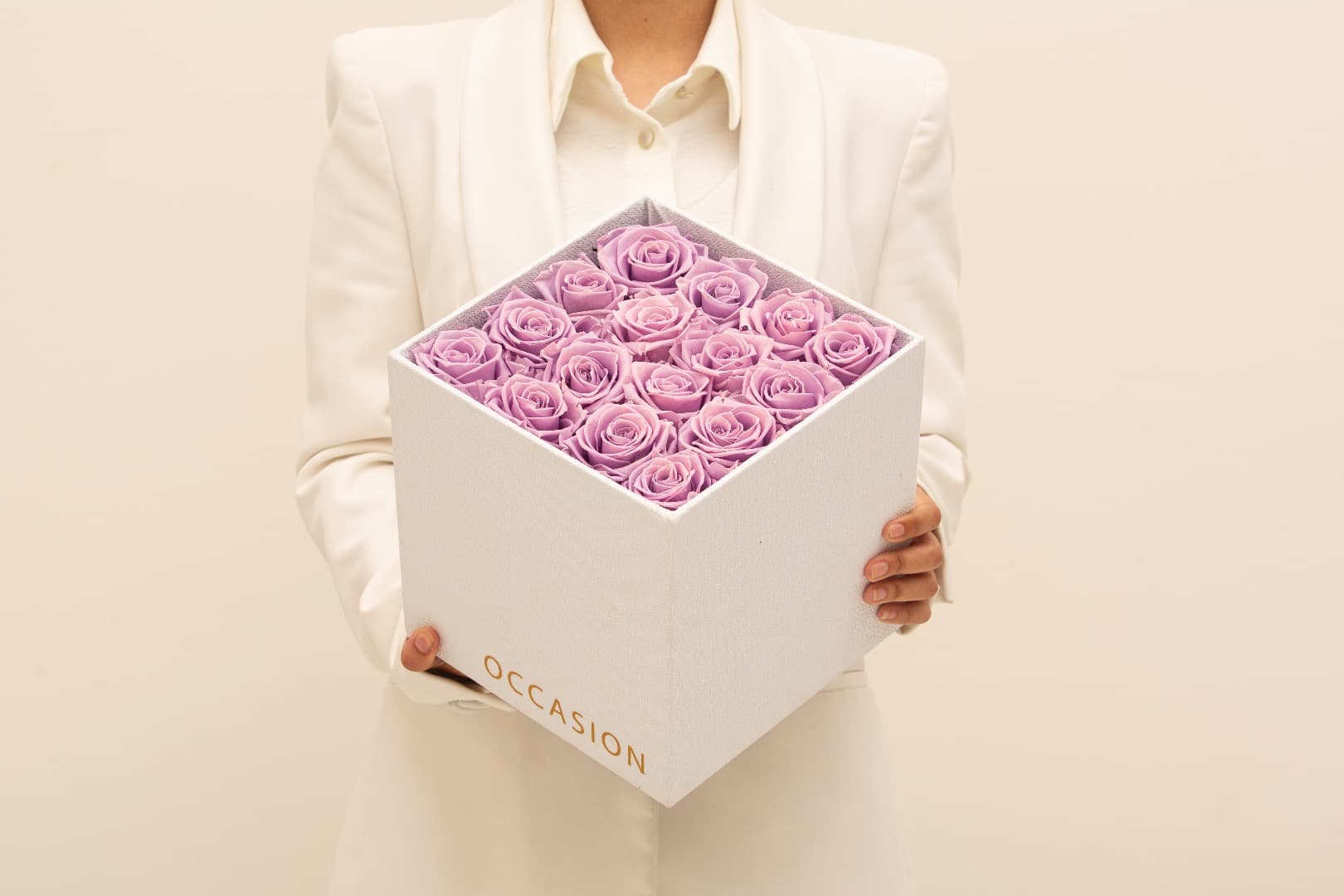 Rosa Preservada Dusty Lavender