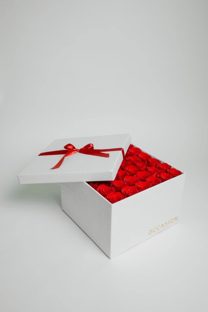 Caja 3 Blanca con 36 Rouge Roses