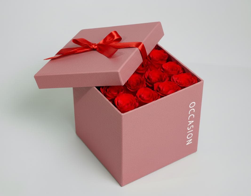 Caja rosa 16 Rouge Roses