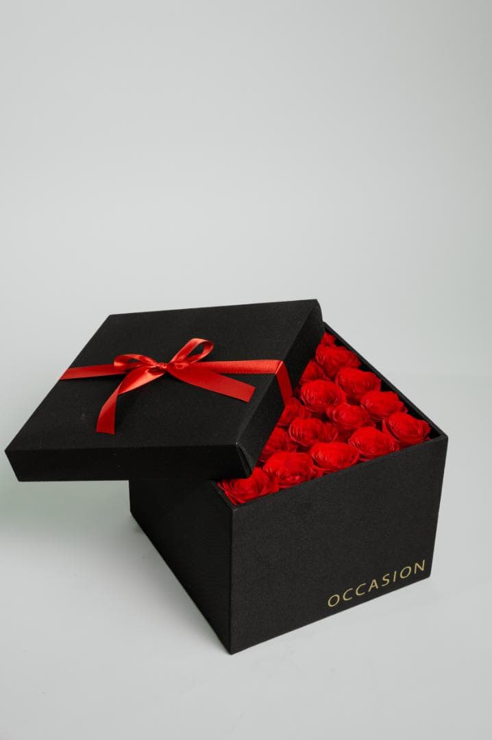 Caja 2 Negra con 25 Rouge Roses