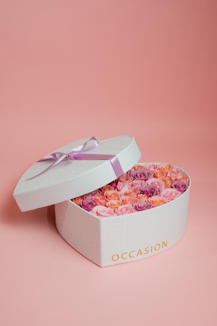 Corazón blanco 60 Blended Roses