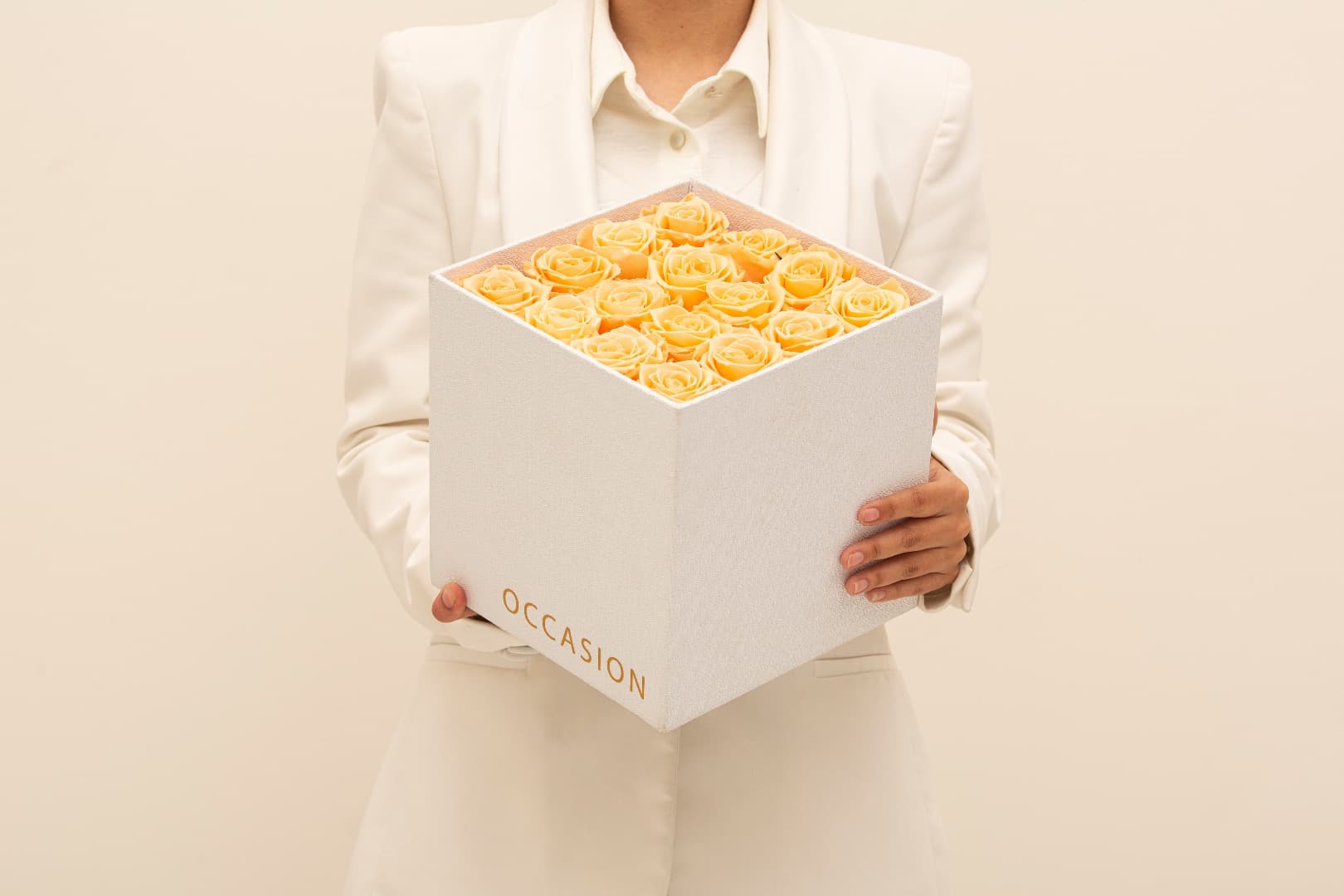 Rosa Preservada Papaya