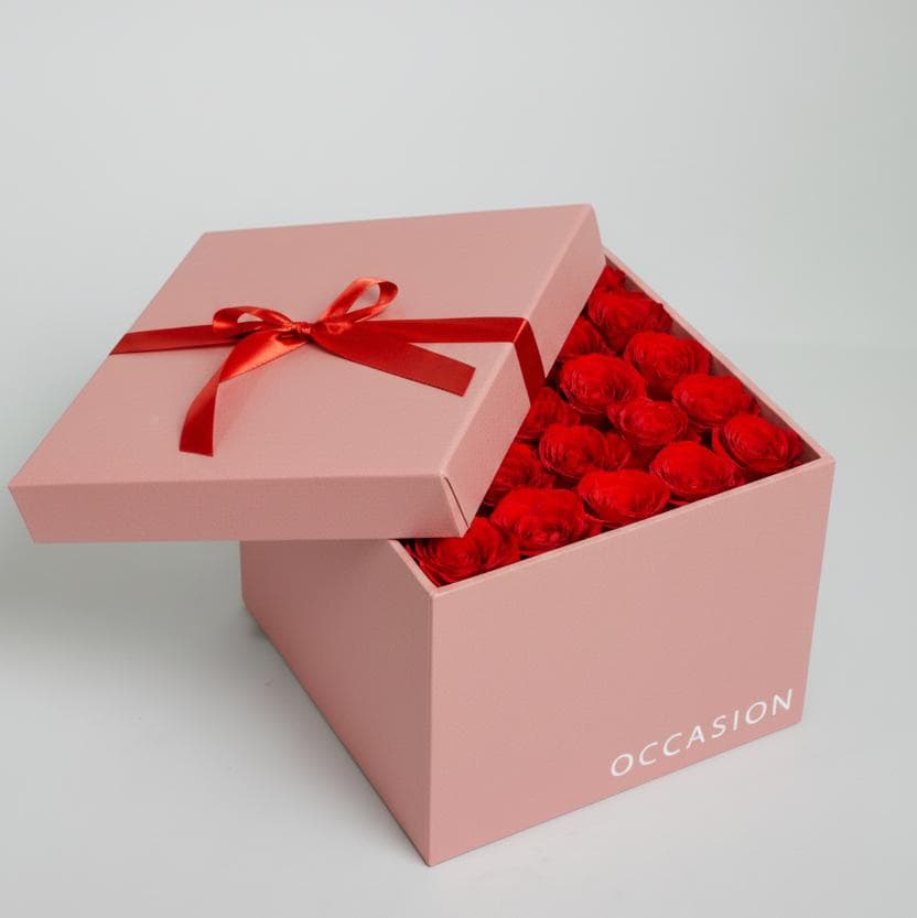 Caja 2 Rosa con 25 Rouge Roses