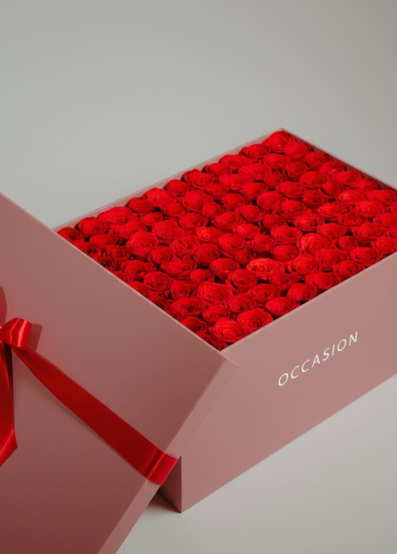 Caja rosa 108 Rouge Roses