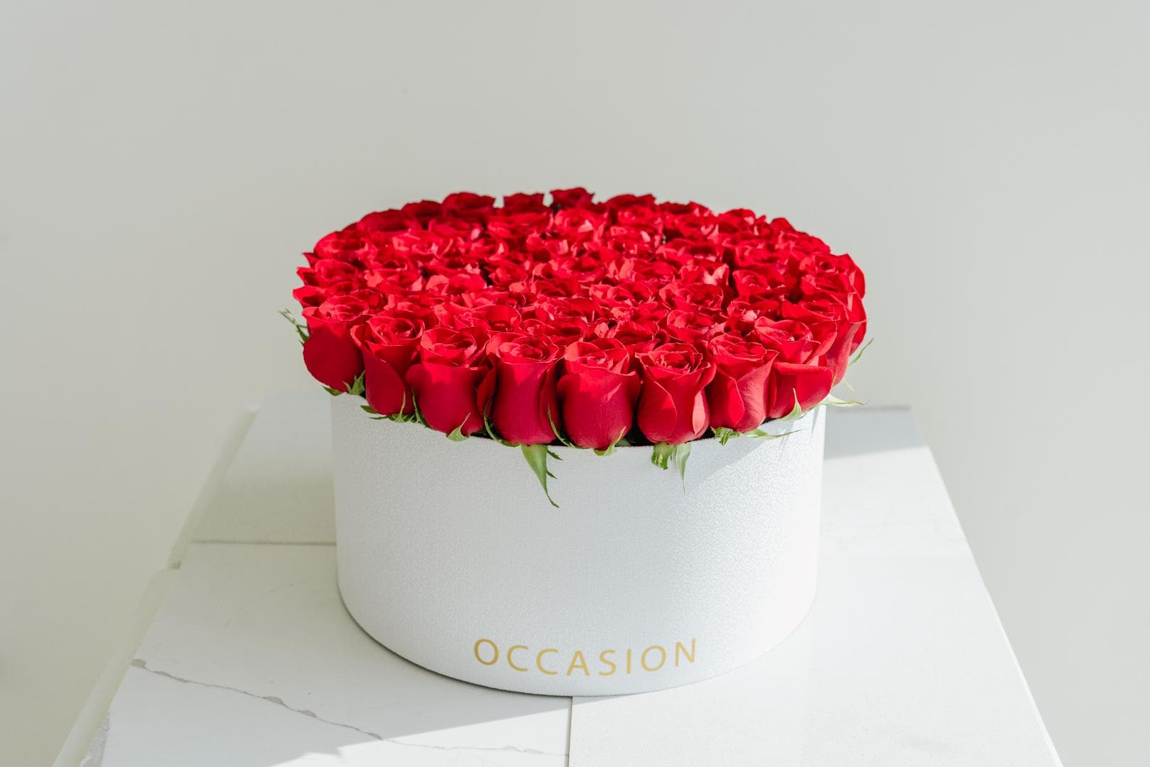 Cilindro blanco 80 Rouge Roses